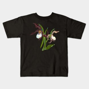 Cypripedium candidum Kids T-Shirt